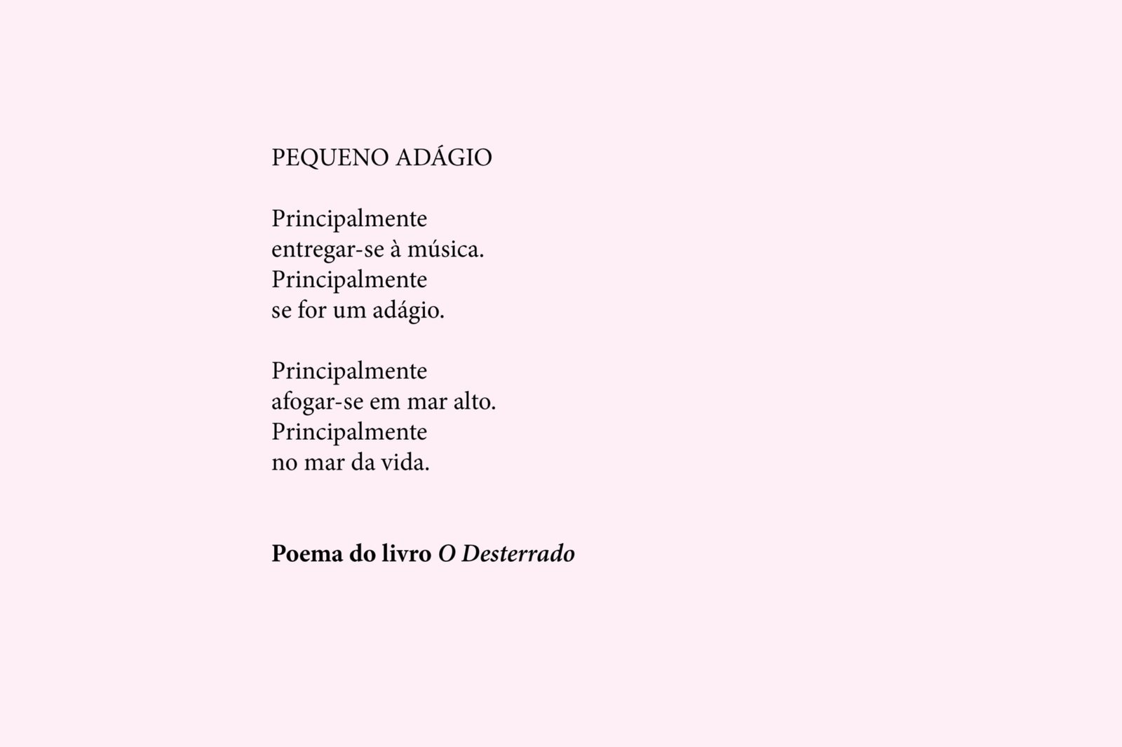 PEQUENO ADÁGIO